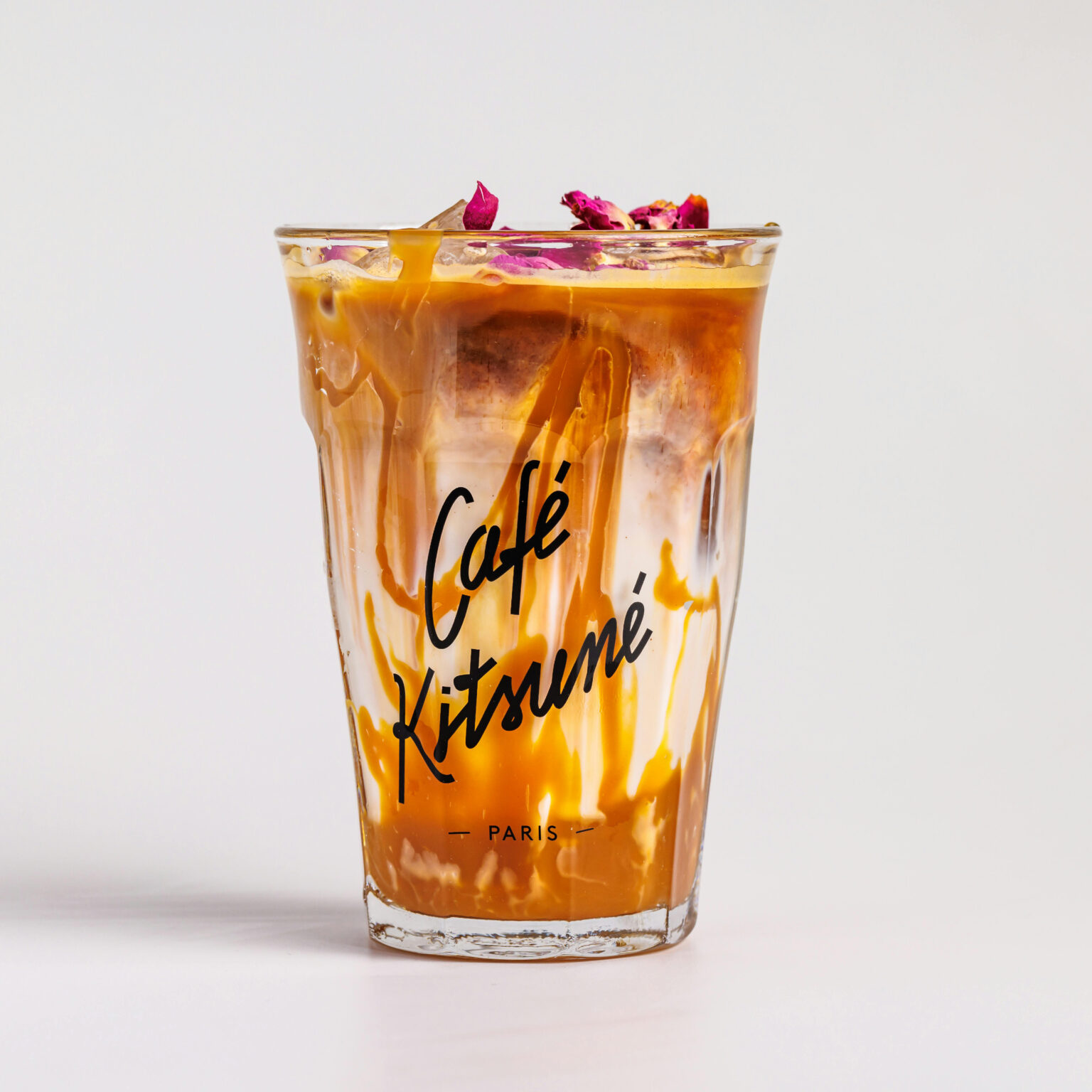 Iced Rose Caramel Latte